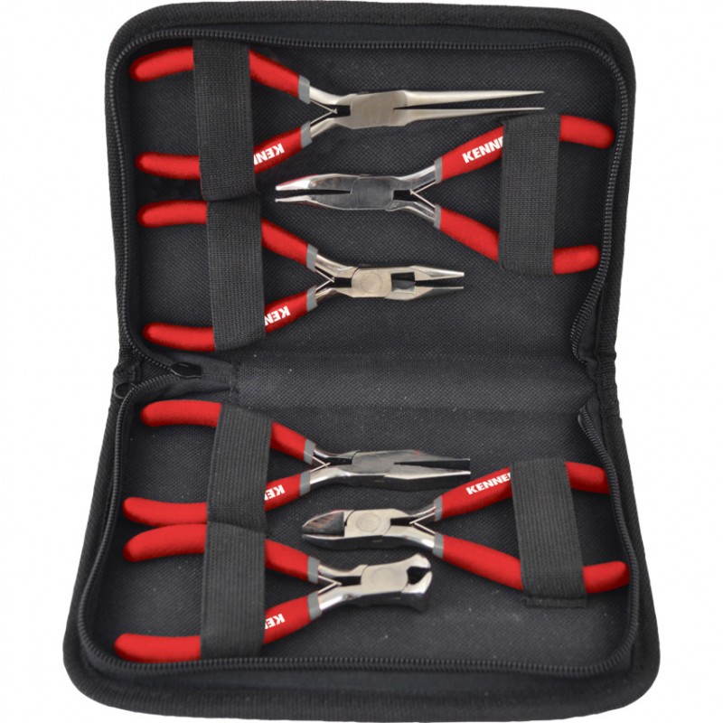 Kennedy.MICRO NIPPERS/PLIERS SET (6PC)