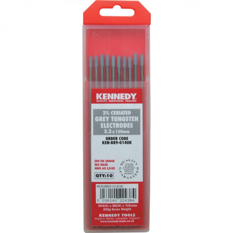 Kennedy. 2% CERIATED GREY TUNGSTEN ELECTRODE
