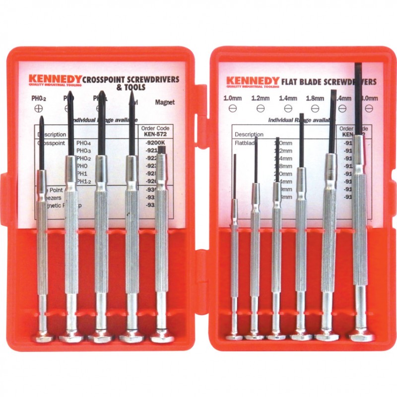 Kennedy.11-PCE PRECISION SCREWDRIVER & TOOL SET