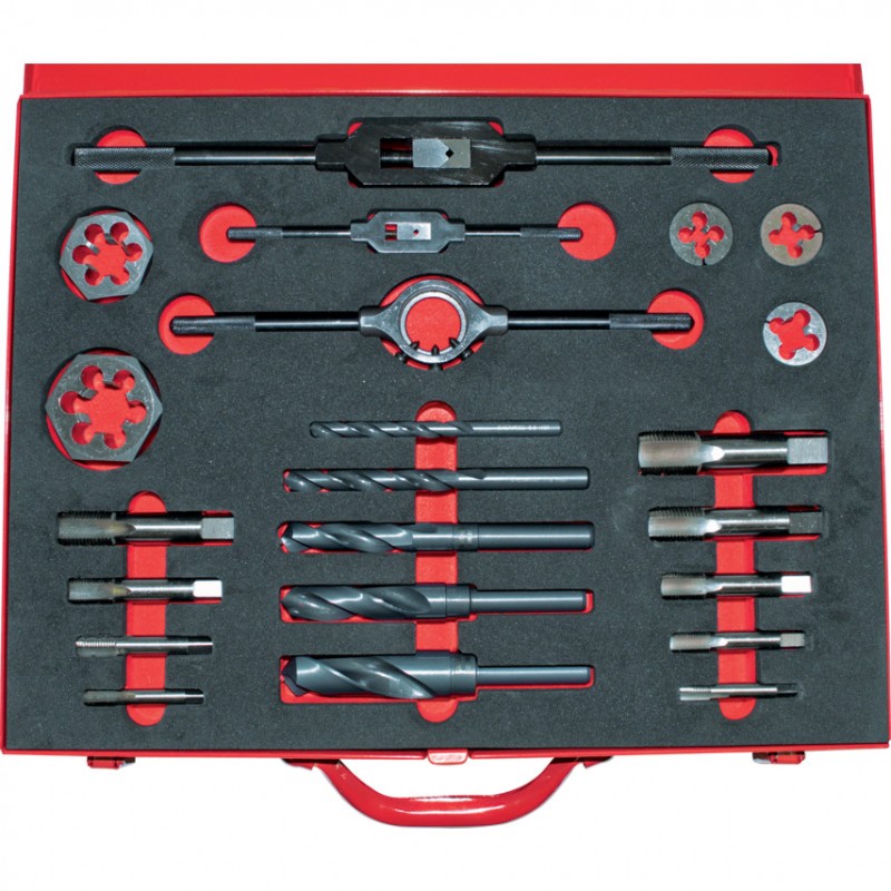 Sherwood.BSP(F) 22-PCE HSS THREADING SET IN CASE